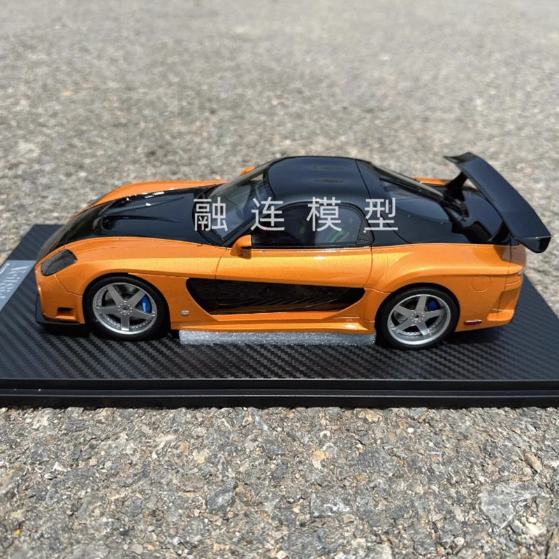 

Onemodel масштаб 1:18 RX7 имитация модели автомобиля из смолы, статическая коллекция, украшенные праздничные подарки, игрушки, сувенирный подарок