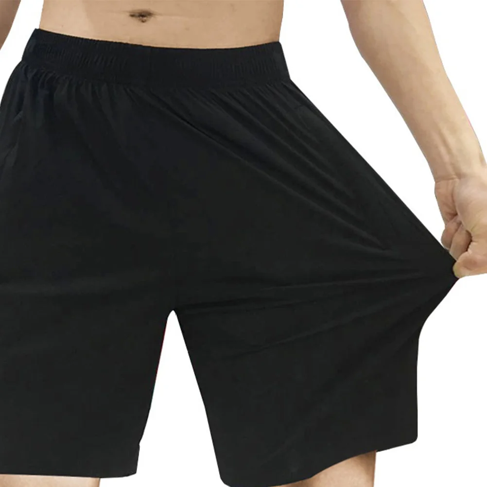 

1Pcs Athletic Shorts Black Men 3xl 80-90kg Cotton Polyester Running Short Pants Sports Exercise Casual Athletic Shorts