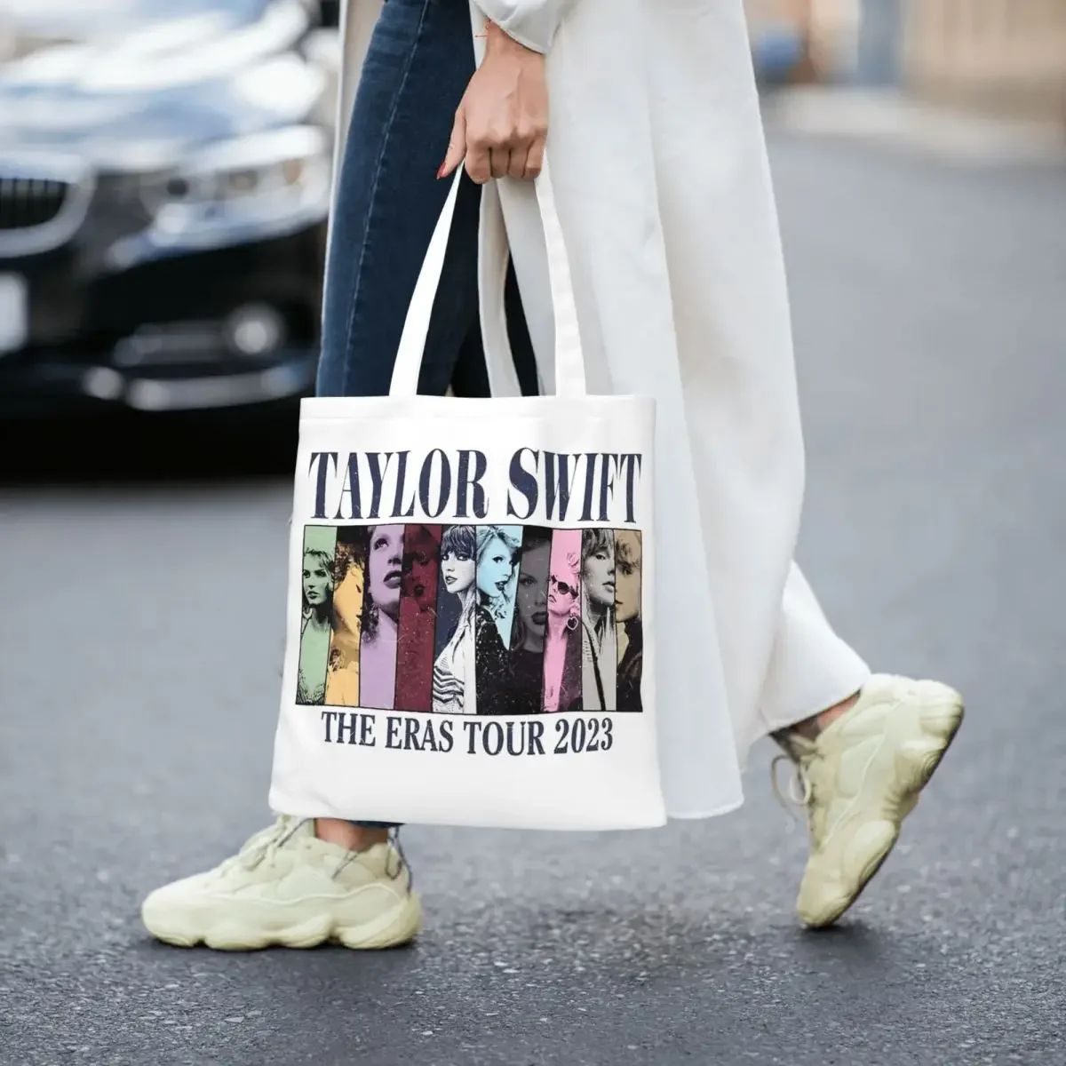 

Women Men Swifties Eras Tour 2023 Tote Bags Large Capacity Grocery Bag for Shopping Handbags