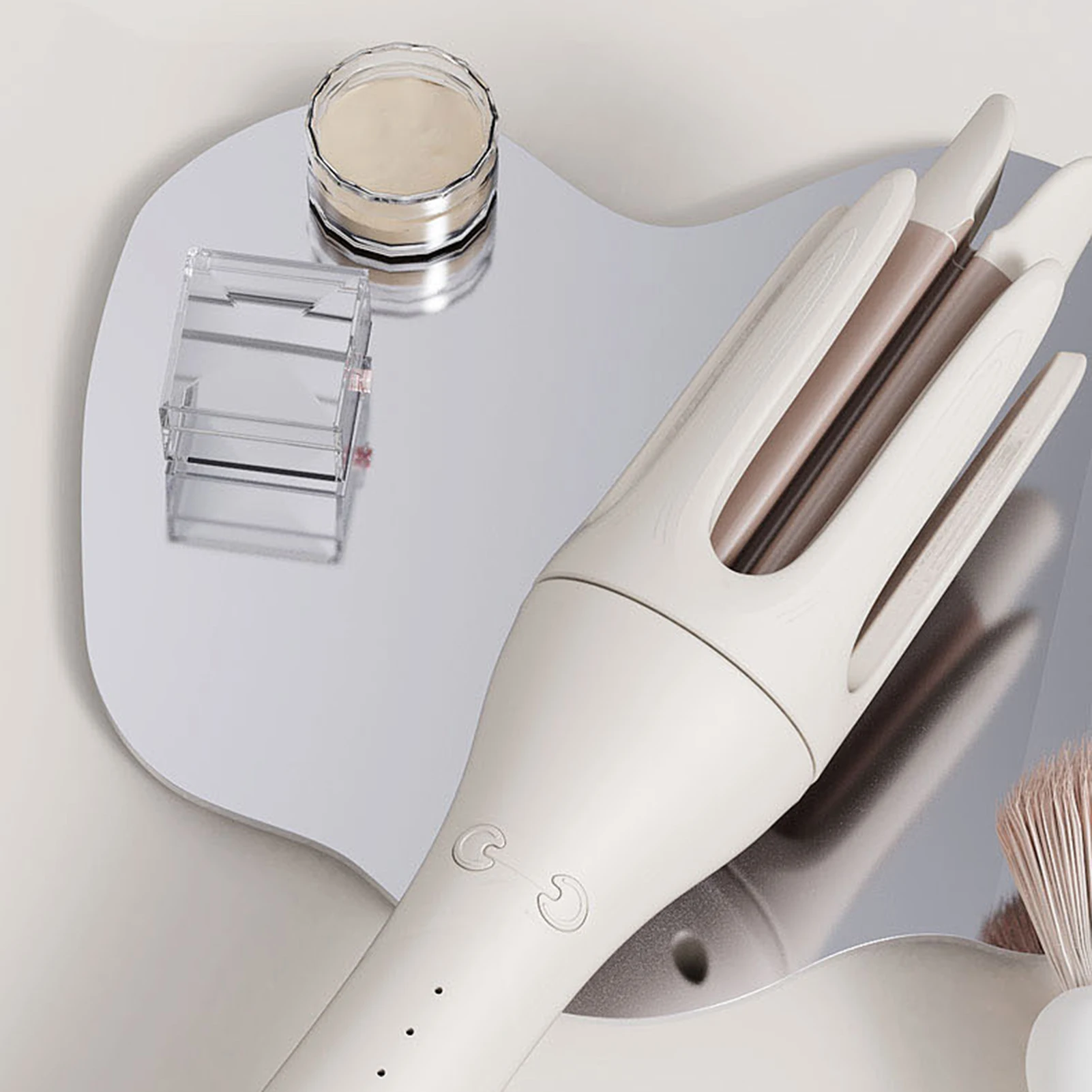 HIENA مموج الشعر التلقائي للنساء 32 مللي متر موجة كبيرة الأيونات السالبة مكواة تجعيد المحمولة خفيفة تصفيف الشعر مكواة تجعيد