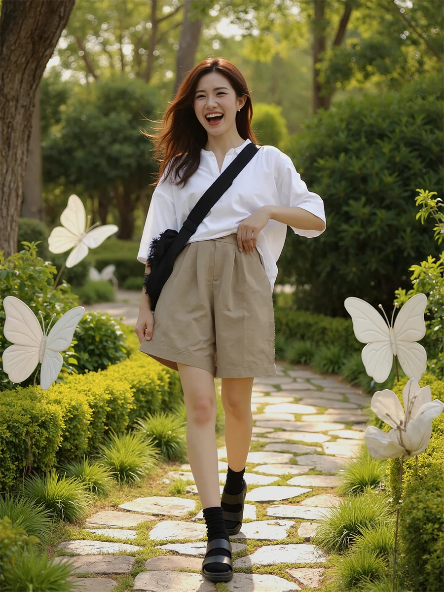 Pantalones cortos deportivos de pierna ancha para mujer con tela de secado rápido y bolsillos laterales Ideal para gimnasio Senderismo Ropa deportiva al aire libre Estilo veraniego