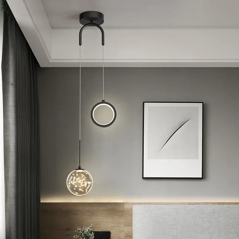 Creative Luxury Modern Starry Sky Pendant Lamp Living Room Background Bedroom Bedside Minimalist Chandelier Home Decor Lighting