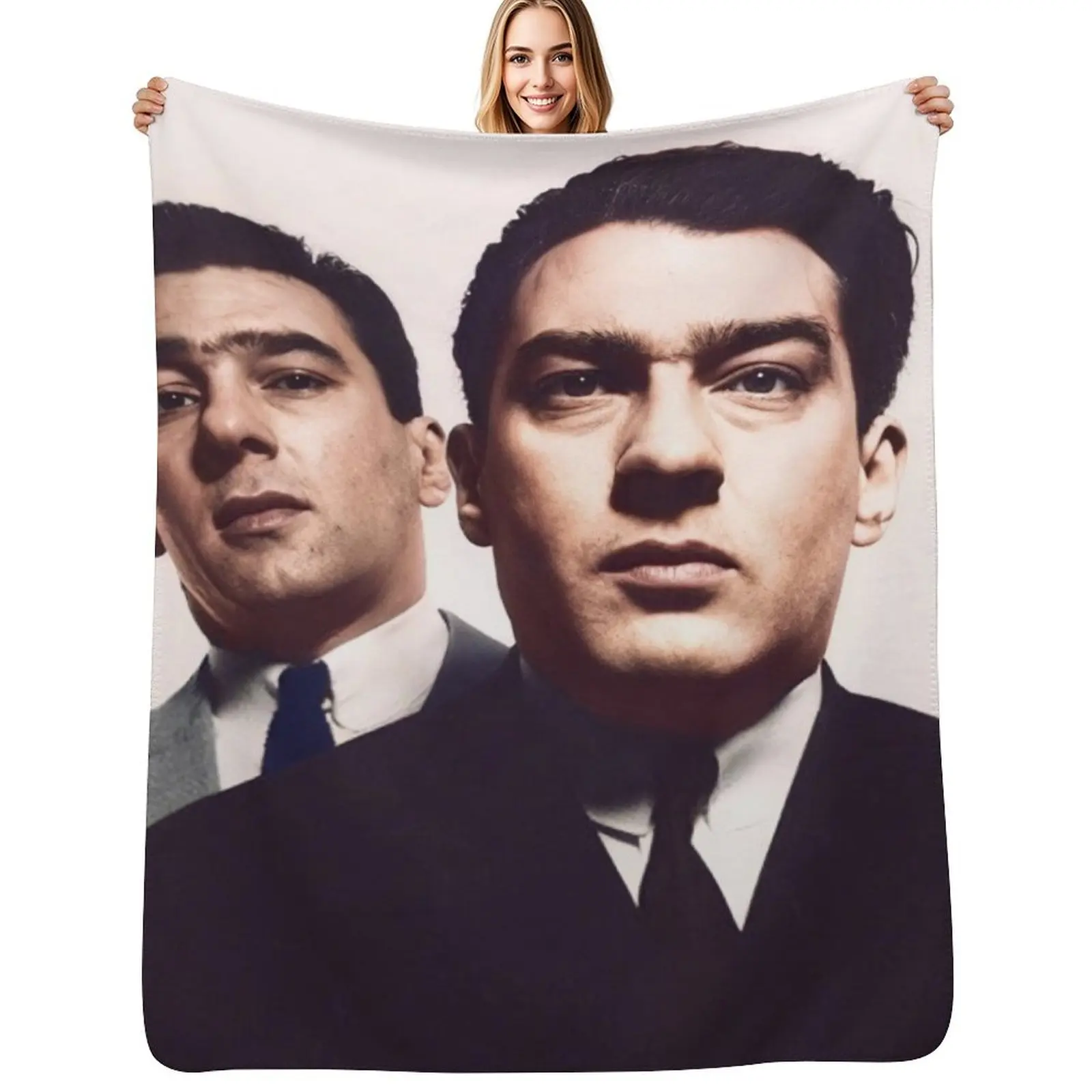 

The Kray Twins Throw Blanket Soft Plaid Flannel Summer Softest Blanket