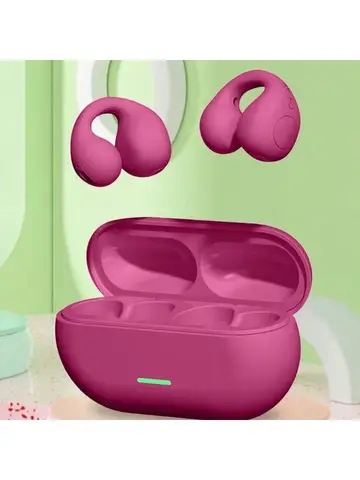 T75 Fone Bluetooth Headset 5.3 Wireless Bone Conduction Headphones Clip Ear Music Noise Canceling HD Call Sports Gaming Earphone