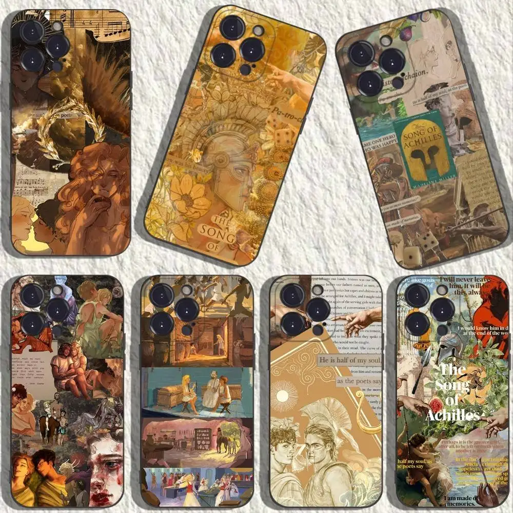 

The song of achilles Phone Case For iPhone 17,16,15,14,13,12,11,Plus,Pro Max,XS,X,XR,SE,Mini,8,7,Soft Silicone Black Cover