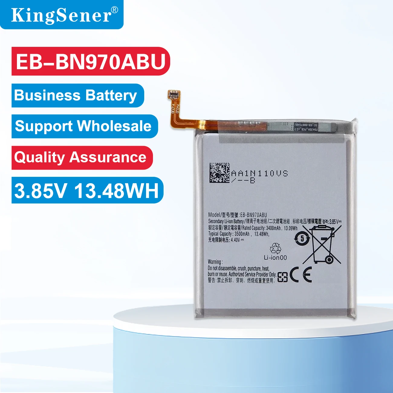 

3.85V 3500mAh/13.48WH EB-BN970ABU Phone Battery Replacement For Samsung Galaxy Note 10 EBBN970ABU BN970ABU EB-BN970 BN970