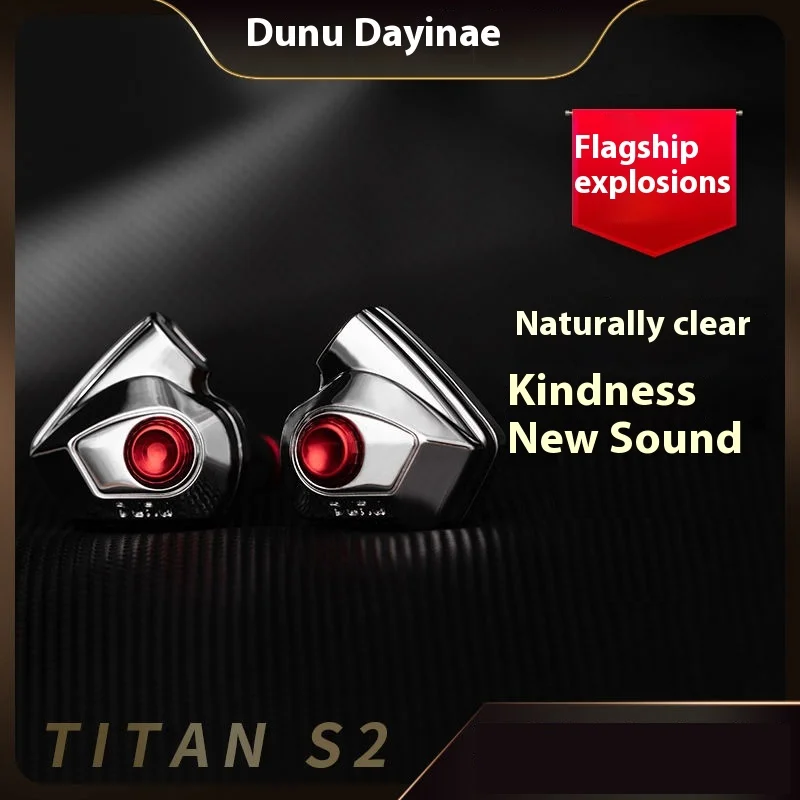 Dunu Titan S2 Wired Earphones In Ear Hifi Dual-Chamber Dual-Magnetic Circuit High-Performance Dynamic Music Earphones