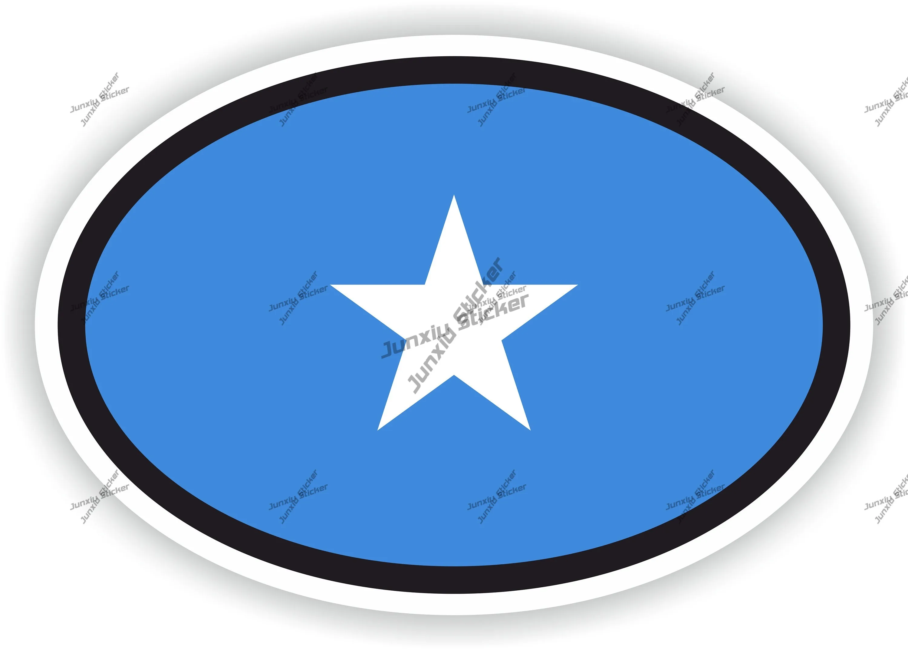 

Somalia Oval Flag Sticker Car Camper Accessories For Bumper Decoration Automobiles And Motorcycles Phone Trunk Guitar Truck