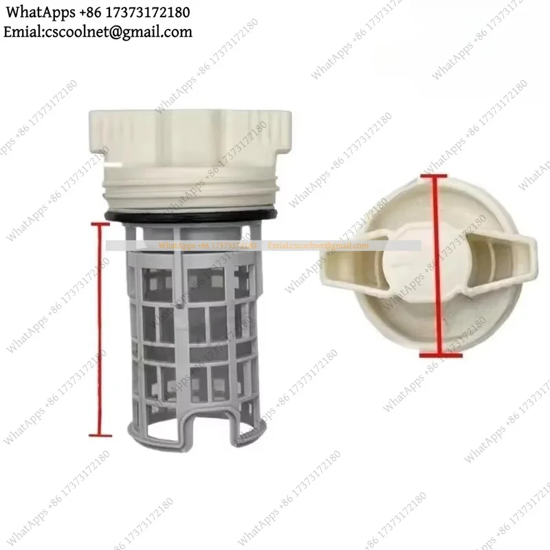 New Washing Machine Drainage Pump Filter Plastic White Plug Seal Ring Water Plug Washer Parts DD Compatible For DC97-16991A/B