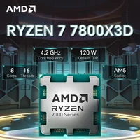 Procesador AMD Ryzen 7 7800X3D 4,2 GHz 5NM L3 = 96M 8 núcleos 16 hilos R7 7800X3D DDR5 120W Socket AM5 NUEVO pero sin ventilador