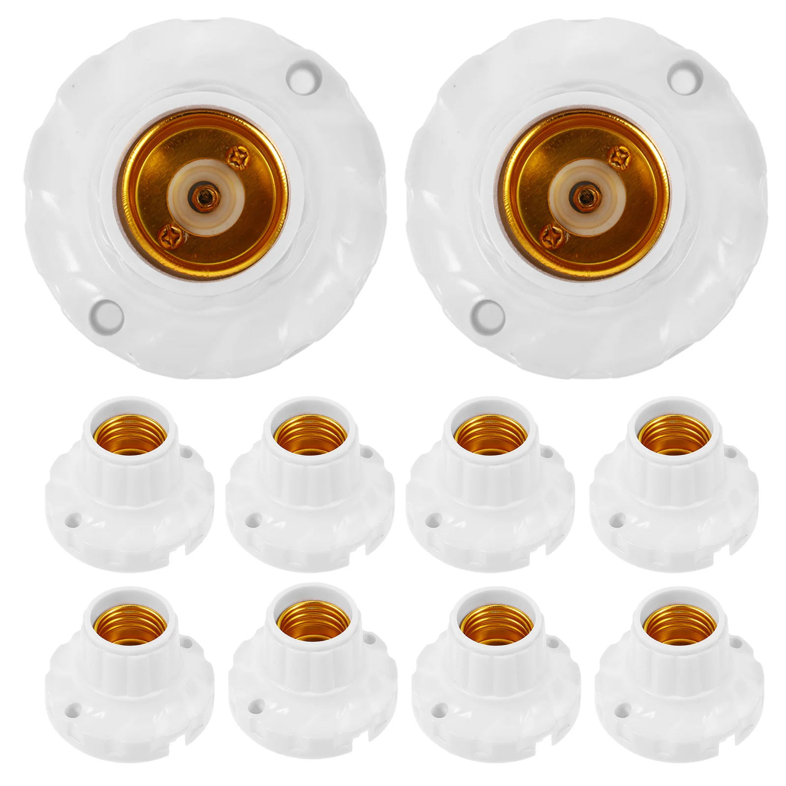 

10 Pcs Lamp Holder Light Socket Outlet Repair Replacement Holders Knob Bulb Sockets Pendant Fitting LED