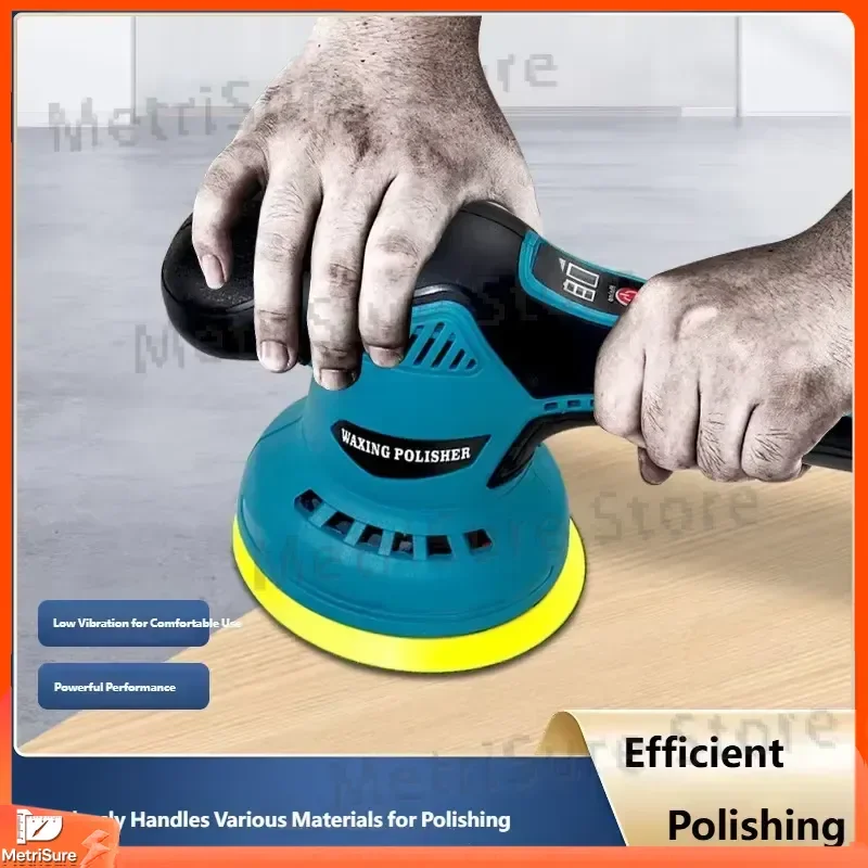 12V Cordless Dual Action Car Polisher Variable Speed Random Orbital Polisher Handheld Vehicle Polishing for