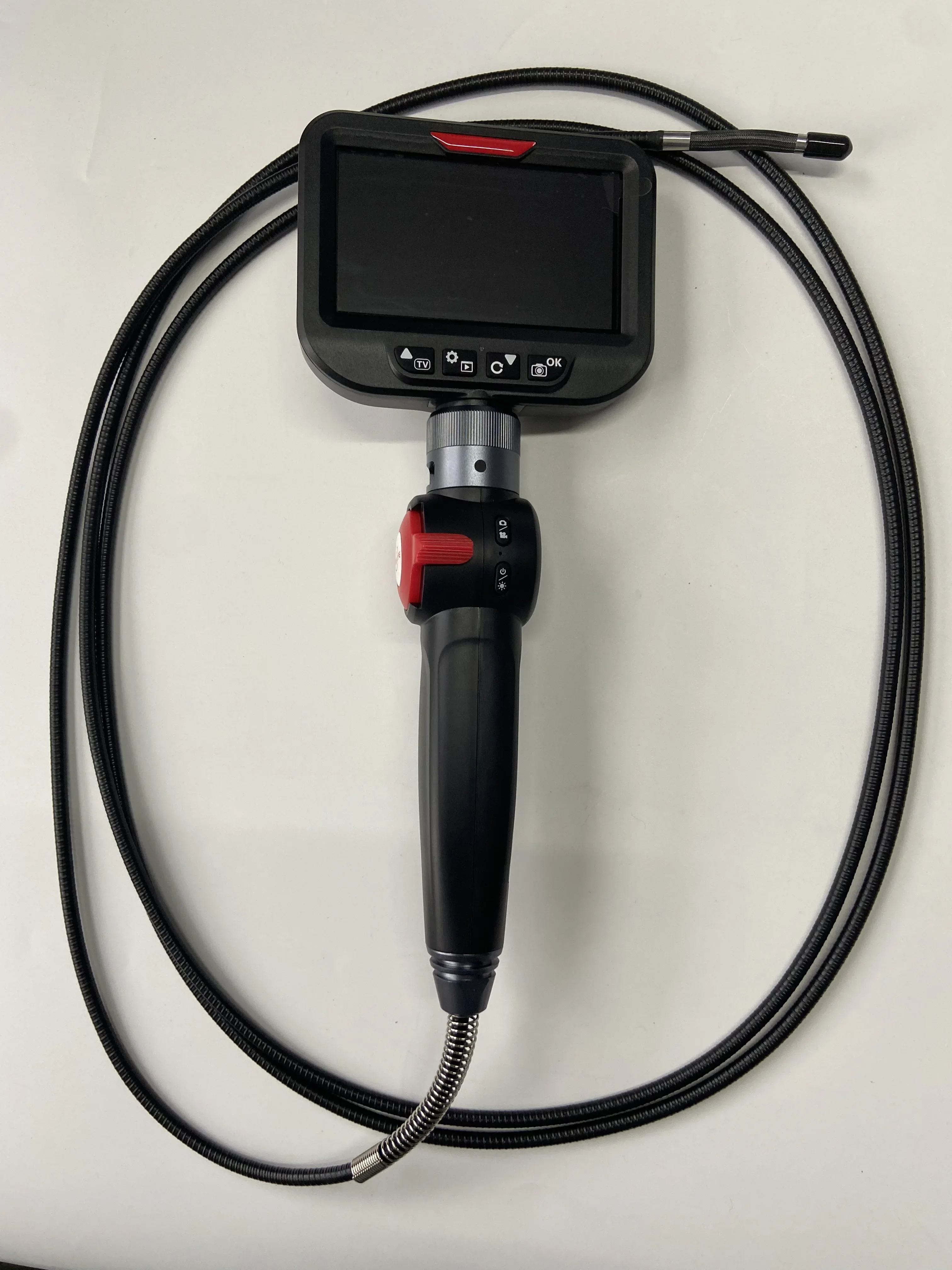 Handheld Inspection Video Borescope With 5.5mm  Lens 1.5M Testing Cable Waterproof IP67  2 Way Articulating