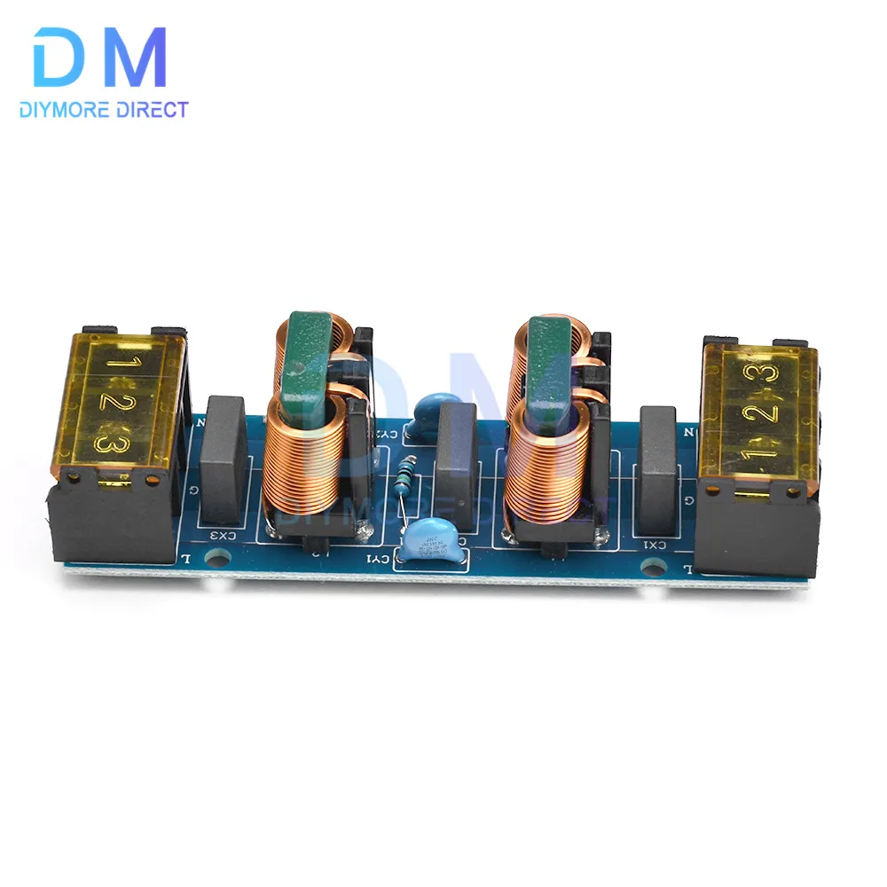 25A Filter Daya EMI Frekuensi Tinggi Dua Tahap Daya Rendah Lulus Papan Filter Modul Sirkuit Filter
