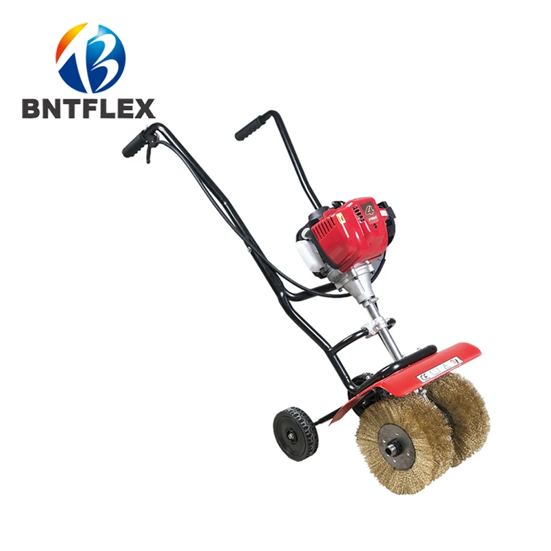 

Honda 1.4hp color steel tile plate rust remover gasoline electric roof renovation rust cleaner wire wheel grinding machine