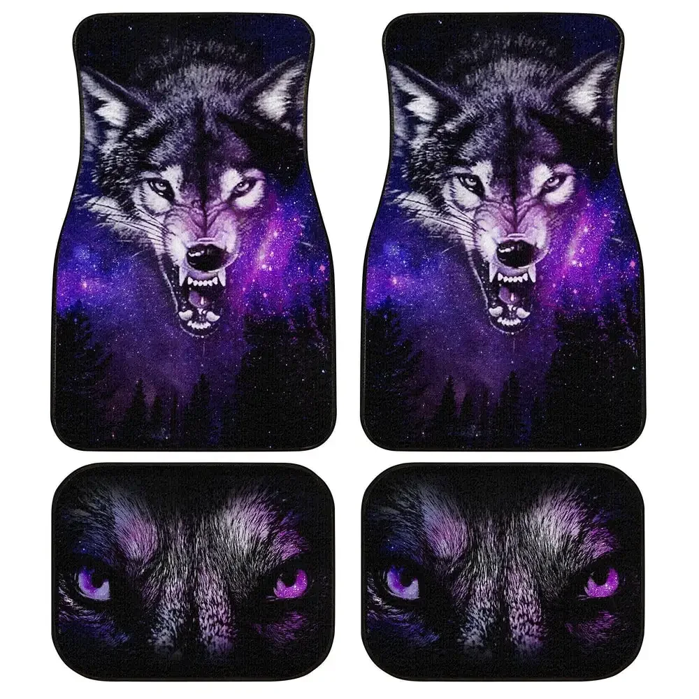 

Angry Wolf Car Floor Mats Custom Wolf Car Accessories