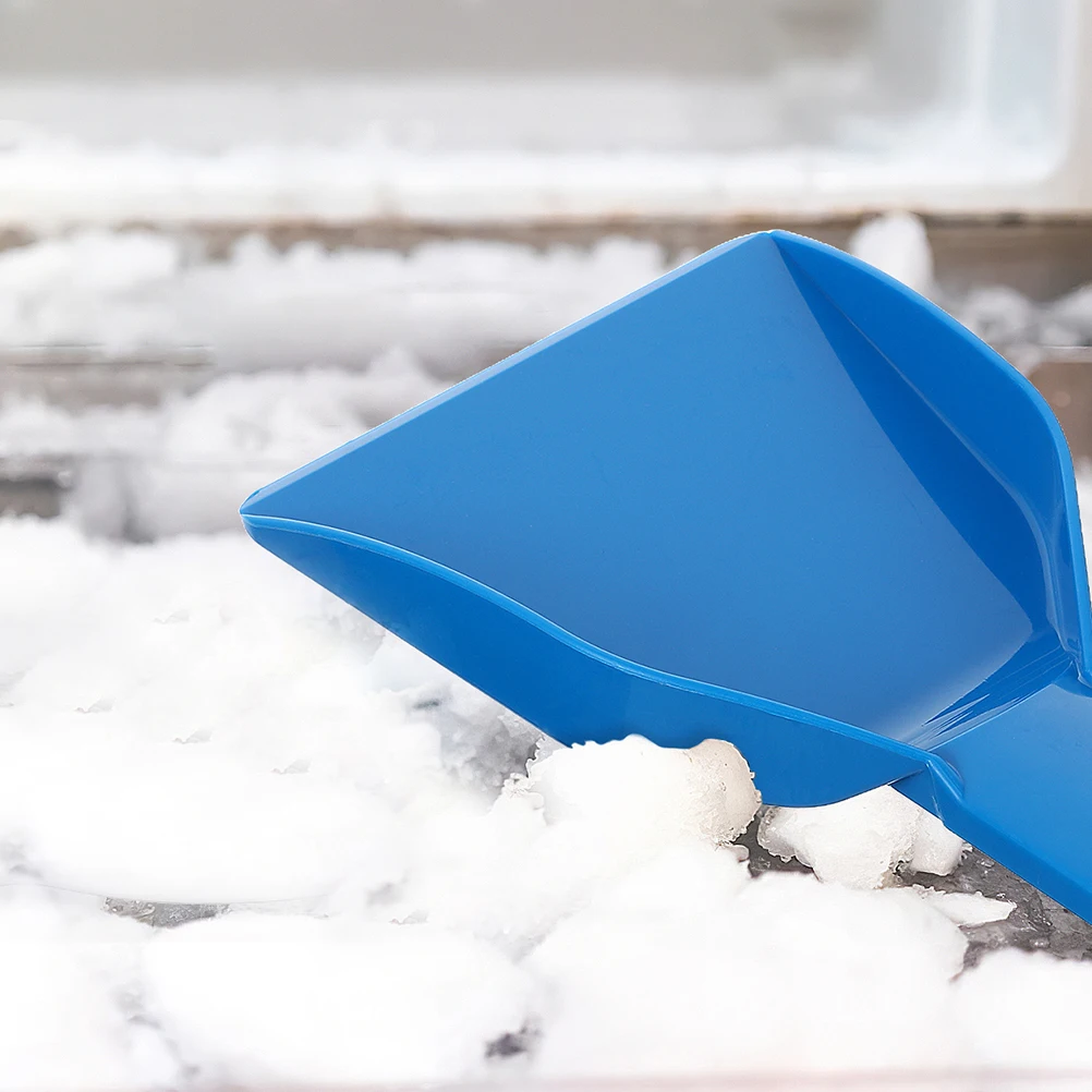 

2pcs Plastic Ice Scoop For Freezer Kitchen Snow Shovel Windscreen Scraper Durable Lightweight Multifunctional Defrosting Scoop