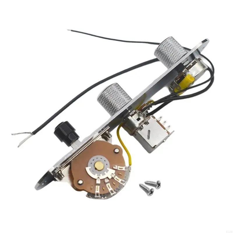 

2025 New Guitar Push Pull Wiring Control Plate Metal Texture Suitable for Enhancing