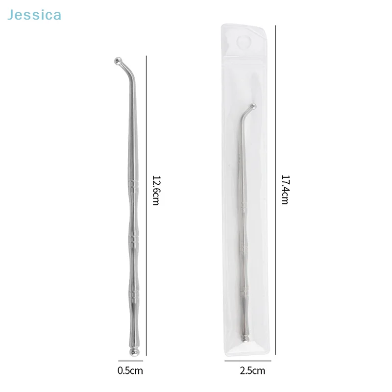 ♥ Rvs tweekoppige Acupunt Massage Pen, Oor Acupunt Detector Pen, Body Acupunt Tool Verlichten Lichaam Meridiaan Pijn