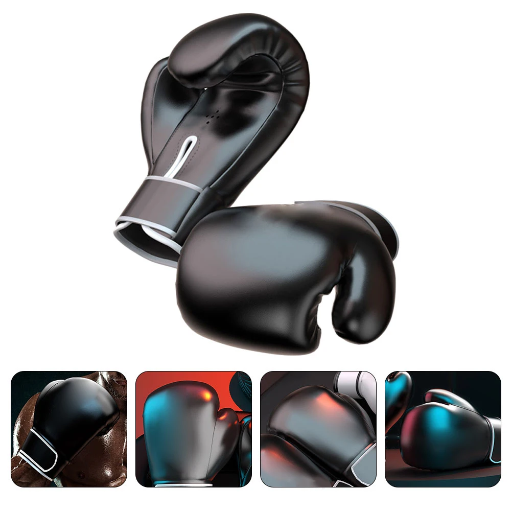 

Boxing Gloves Kids Adults PU Training Mitts Durable Safe Washable Stylish Breathable Lining Air Holes Heavy Bag Spar