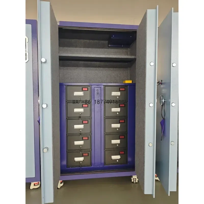 wmwmnu Heavy duty smart safe with fingerprint lock, separate ammunition compartment, with wheels, suitable for prisonODM OEM