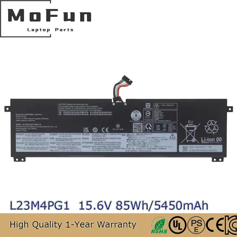 

Genuine Original L23X4PG1 L23B4PG1 L23M4PG1 15.6V 85Wh Battery for Lenovo Thinkbook 14 16 G6+ G7 G7+ AHP