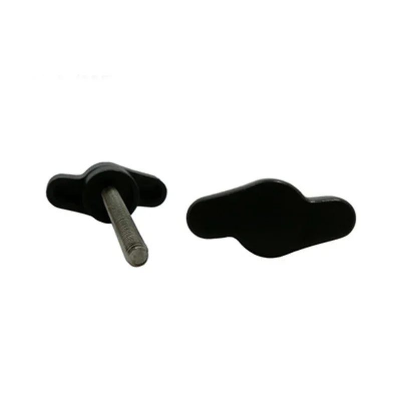 

uOOkNIFA 10Pcs M4 Carbon Steel One word Plastic head Hand screws T shape Fastening Knob Adjustment handle Screw bolt 12mm-35mm L