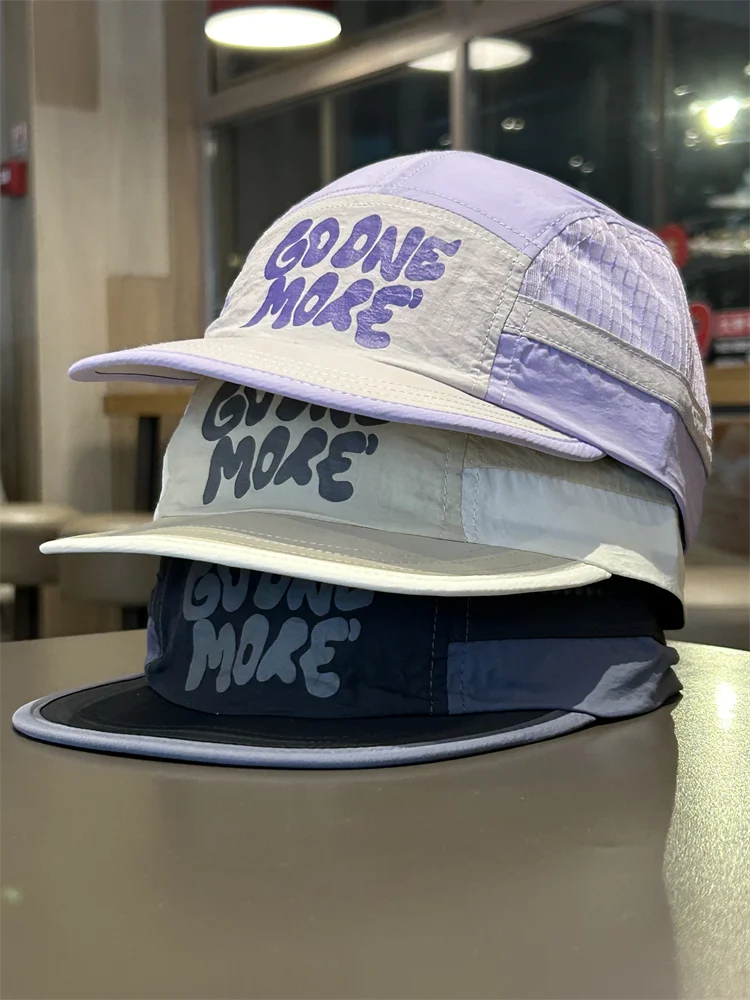 Outdoor Me Qui Dry Berretto da baseball sottile ex Protezione solare traspirante estiva Cappello a tesa larga Versatile viso dimagrante Dubi...