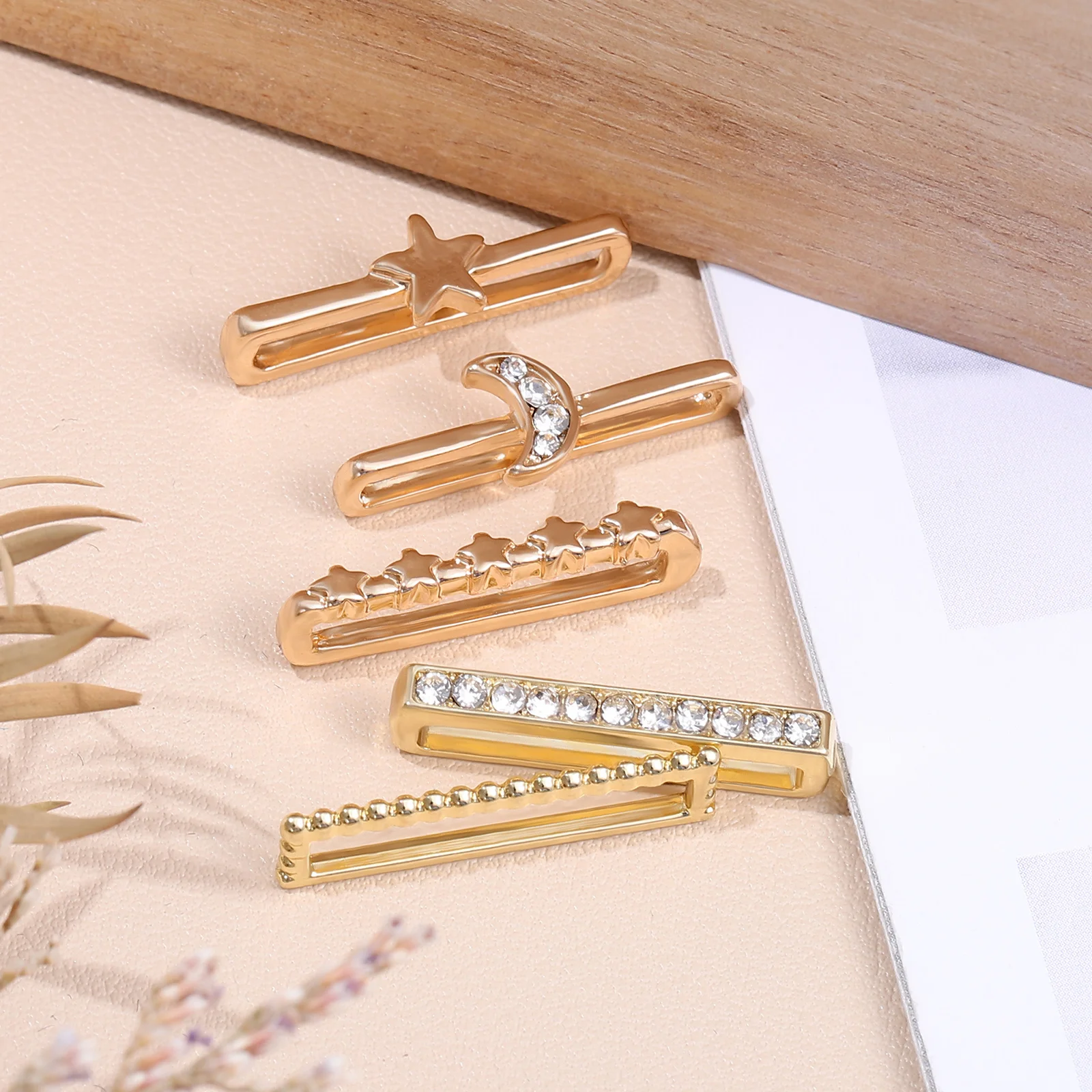 10 قطع من إكسسوارات ديكور حزام الساعة حلقات معدنية لساعة اللياقة البدنية الذكية، سوار معصم أنيق، أشرطة مخصصة