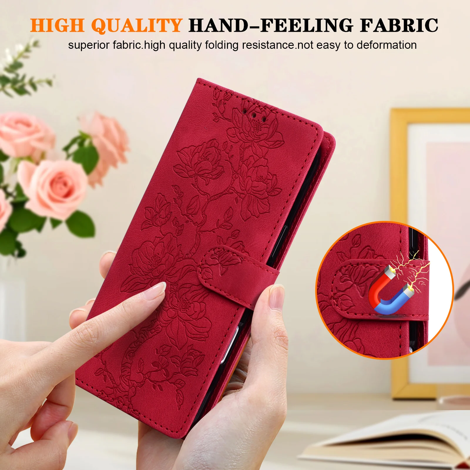Embossing Magnetic Flip Leather Cover Wallet Case For Honor 600 400 200 90 70 50 X6C X40 X9A 20i 30i 20 20E 9 20S Pro Lite