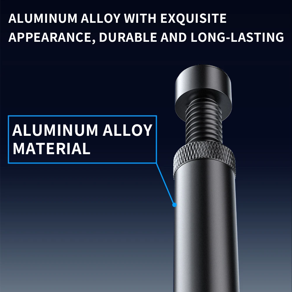 GPU-Halterung, für ITX/ATX 18mm-120mm PC-Gehäuse, Aluminium, magnetisch, rutschfest, Schwarz/Silber mit Fixierring – Detail 5