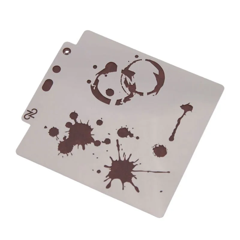 Scrapbooking Star Cat Stencil Hollow Engraving Ruler Paint Spray Pattern Stencils Diy Template for Card Making Coffee Cake Mold