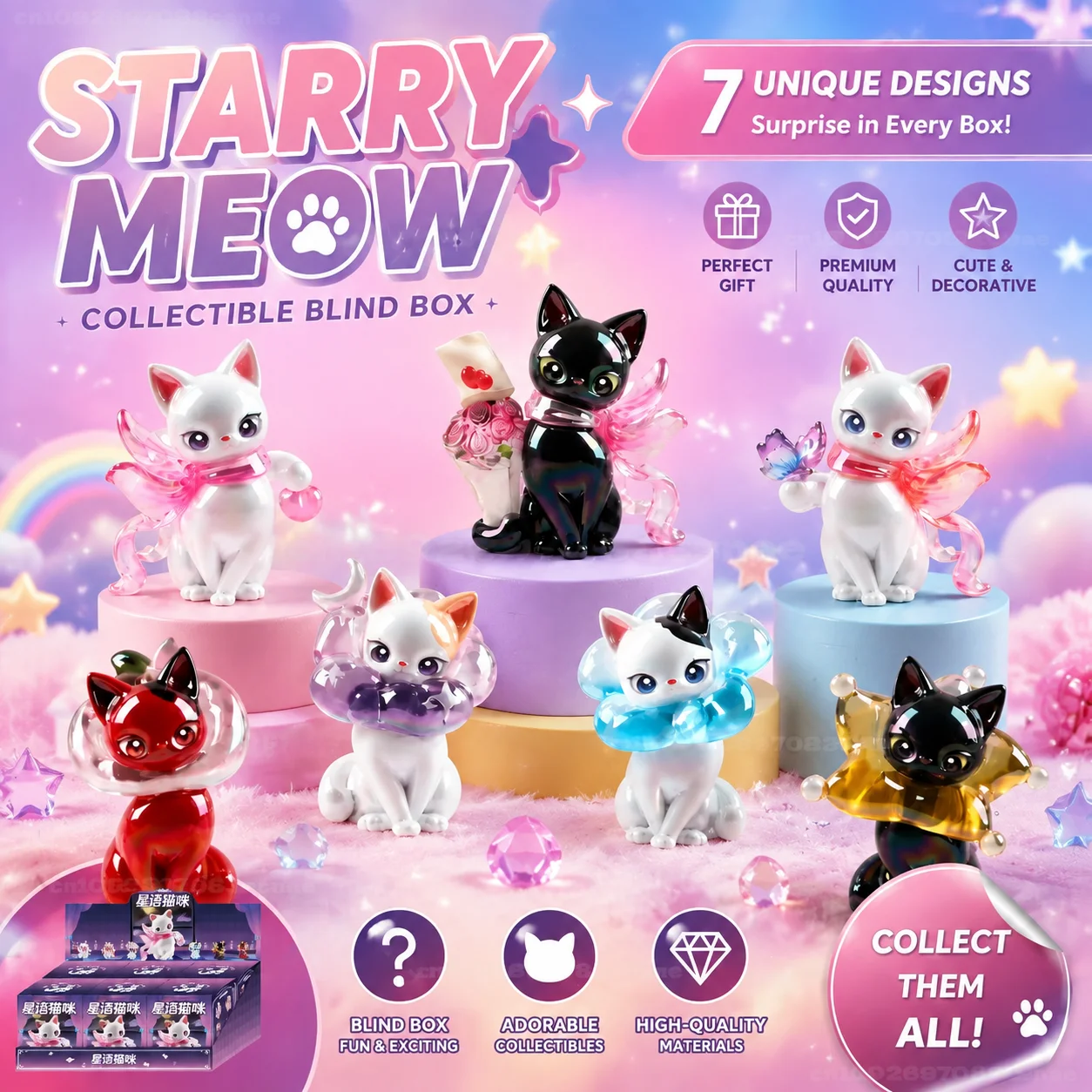 Kotak Kejutan Seri Kucing Lang - Work Office Furniture ulasan dan harga