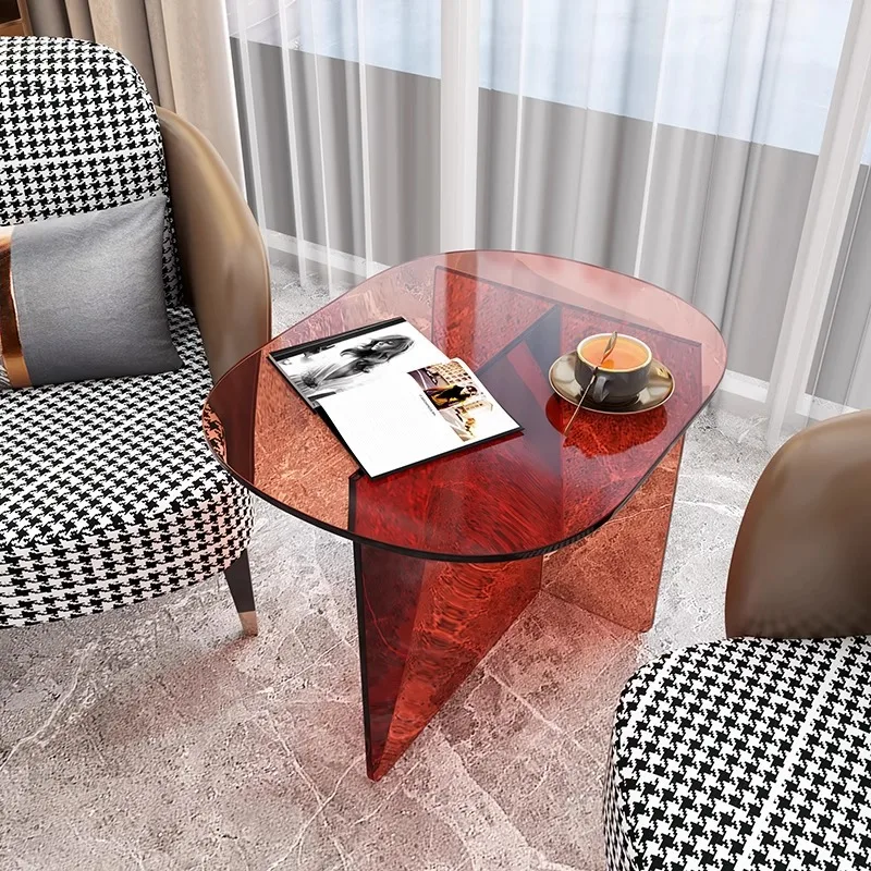 Creative table small coffee table living room sofa side table acrylic