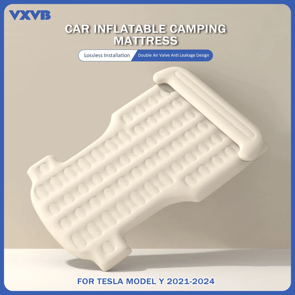 

For Tesla Model Y 2024 Automobile Air Mattress Travel Sleeping Bed Tesla Car Inflatable Camping Mattress Interior Accessories