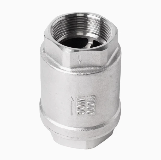 

BSPT1/2-3/4 "DN15 DN20 Обратный клапан из нержавеющей стали SS304 Резьба 1000 WOG Инструмент линейной пружины с вертикальным управлением