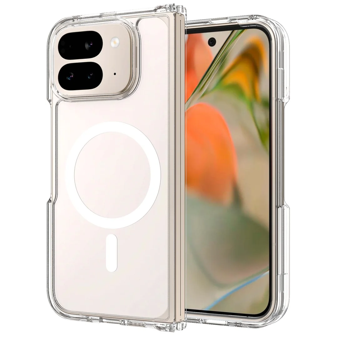 Przezroczyste etui na telefon Pixel 10 Pro Fold, kompatybilne z MagSafe, z ochroną przed upadkiem, do Google Pixel 10 Pro Fold — zdjęcie produktu 7