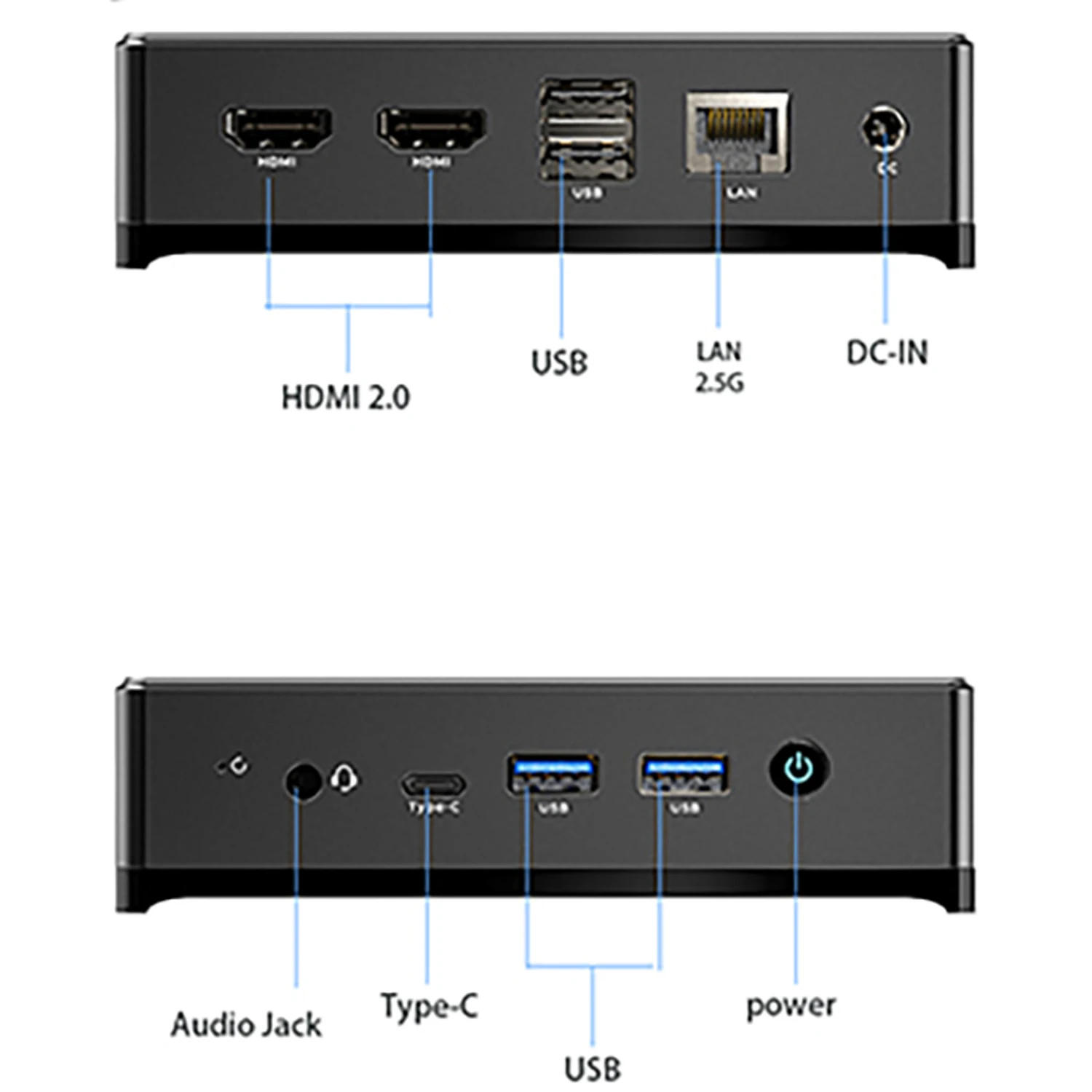 Mini PC barato Intel Alder Lake N95 N100 8GB/16GB 256GB 1TB 2TB Windows 11 Pro Computador para jogos, 4K 60Hz 2 HDMI Win 11 Minipc