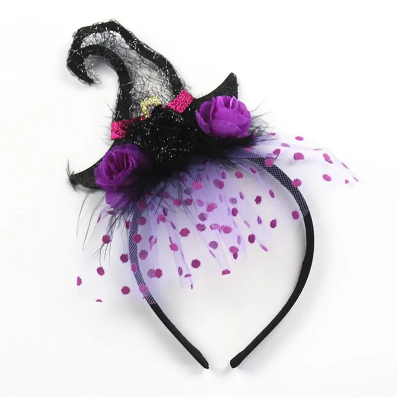 The Party Charming Comfortable Fit High Quality Great For Halloween Parties Eye-catching Witch Costume Headband Holiday Need