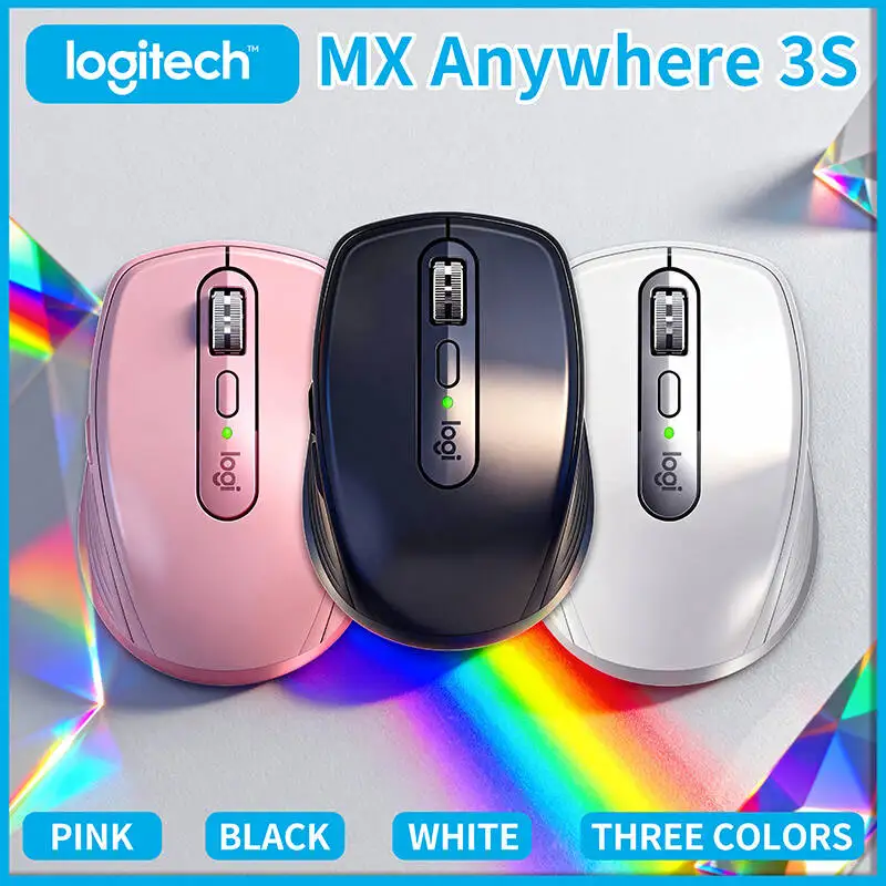 

Logitech MX Anywhere 3S Compact Wireless Mouse Anti slip High Accuracy for Professional Office Gamers Business Comfortable Touch