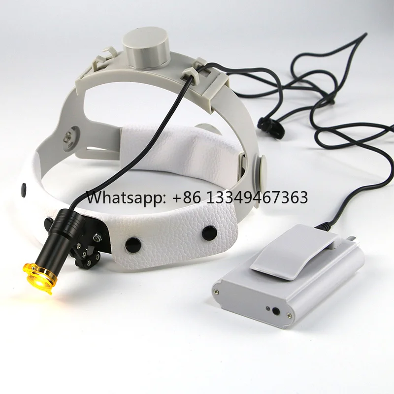 3W Dental LED Surgical Headlight Square Light Spot Headband ENT Specific Headlamp With Optical Filter