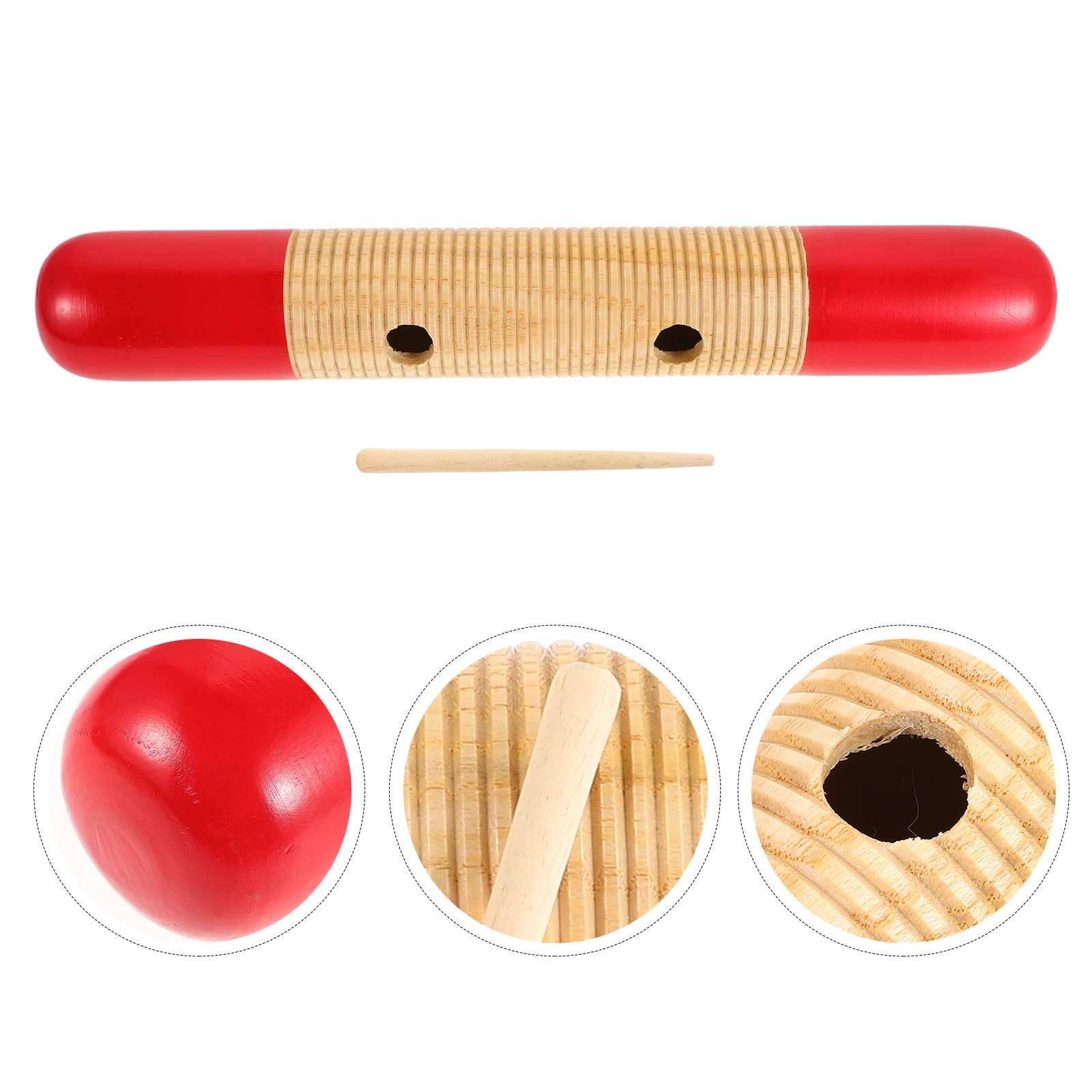 

Guiro for Beginners Educational Percussion Instrument Colorful Children's Musical Toys Fun