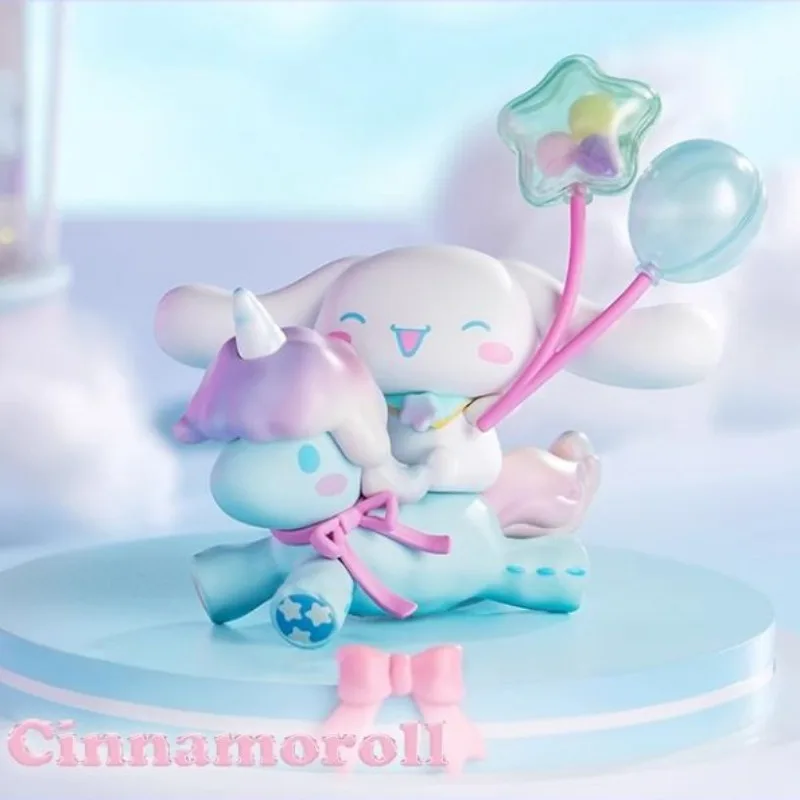 New MINISO Sanrio Fantasy Paradise Series My Melody Blind Box Ornament Figure Cinnamoroll Toy Trendy Desktop Ornament Model Gift