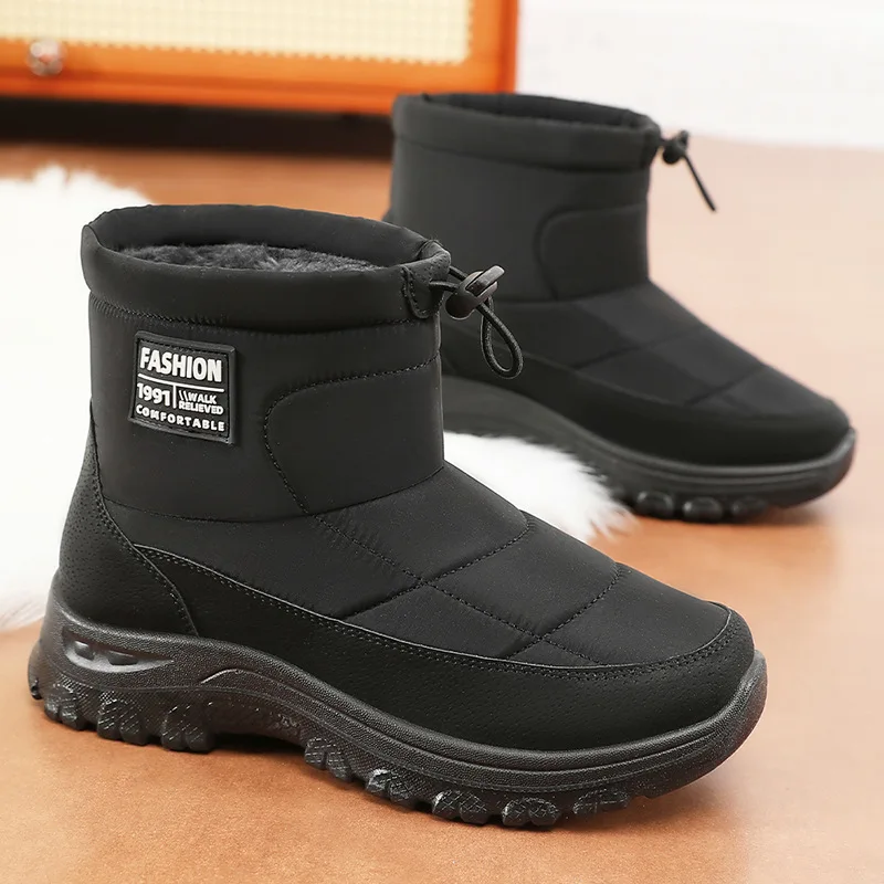 New Men Boots Winter High-top Fashion Causal Snow Boots for Men Snow Boots Padded Thickening Warm Shoes Non-slip Men Shoes