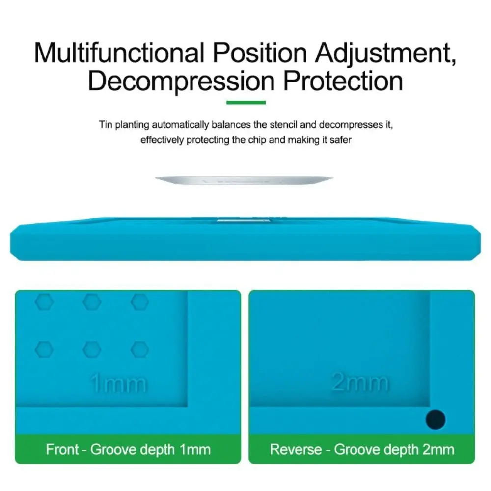 

Durable High Temperature Resistance Tin Planting Table Tin-planted Repair Middle Layer Blue Placement Insulation Pad BGA Chips