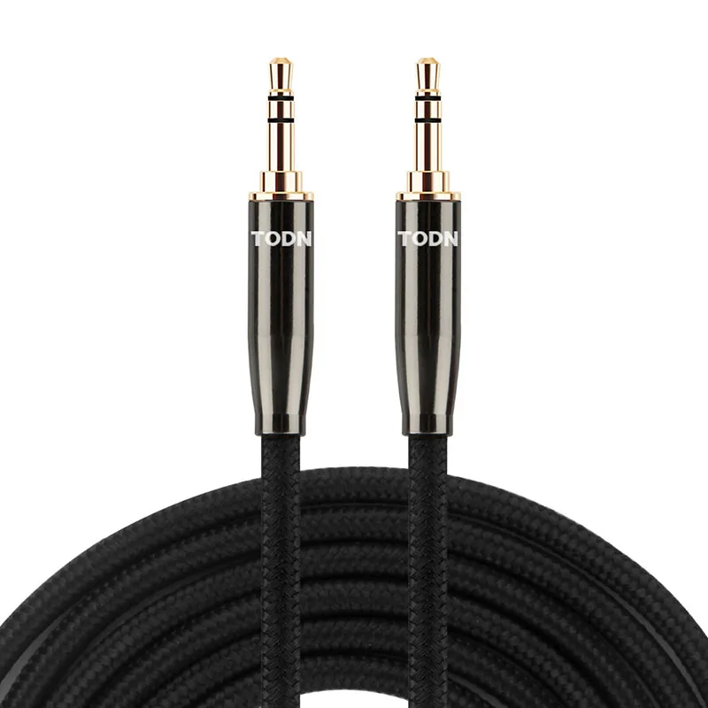 Imagen 7: Cable auxiliar HIFI 3,5 para coche 6N OCC, conector de audio macho a macho para teléfono móvil