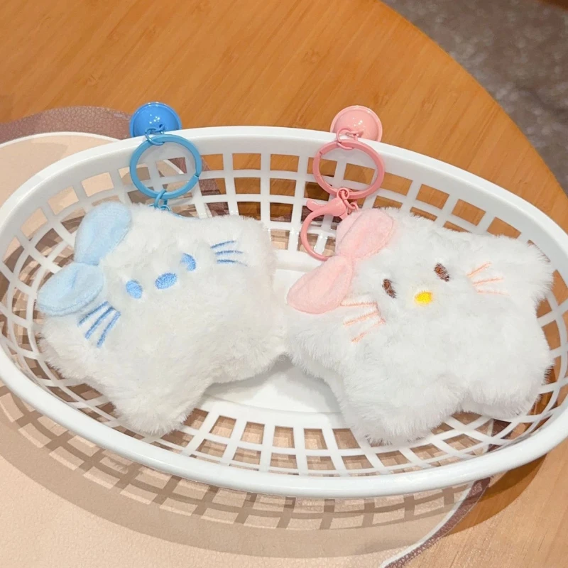 Neueste Cartoon Kätzchen Plüsch-schlüsselanhänger Nette Sternförmige Paar Rucksack Anhänger Brieftasche Und Auto Hängende Dekoration Weihnachten Geschenk