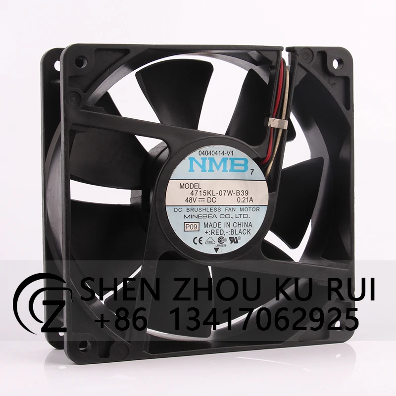 4715kl-07w-b39 Cooling Fan for NMB DC48V 0.21A 120X120X38MM 12038 12CM Frequency Conversion Server Heat Dissipation