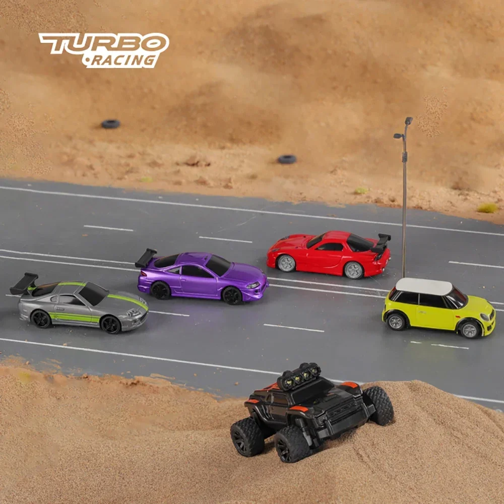 Turbo Racen 1:76 C61 C62 C63 C64 C72 C73 C73 C74 C75 C81 Mini Afstandsbediening Auto Hoge Simulatie Desktop Rtr Kinderen Volwassen Cadeau
