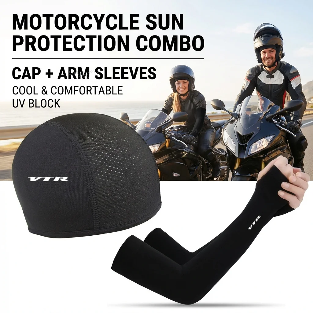 

For HONDA VTR1000 VTR 1000 SP-1 SP1 SP-2 FV FW FX FIRESTORM VTR1000F Motorcycle Summer Sun Protection Cap Cycling Cap Sports Arm